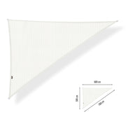 Schaduwdoeken driehoek 90° - 5 x 6 x 7,8 m