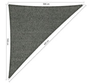Schaduwdoeken budget serie - 3 x 3 x 4,2 m