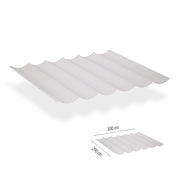 Harmonicadoeken waterdicht incl. bevestigingsset - 2,9 x 3 m - Lava White - WS2102930-W