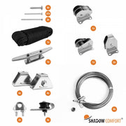 Harmonicadoek bevestigingssets - Katrol set 3,70 x 6,5 m