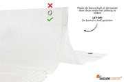 Harmonicadoeken incl. bevestigingsset - 2 x 4 m