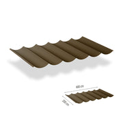 Harmonicadoeken incl. bevestigingsset - 2 x 4 m