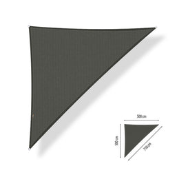 Schaduwdoeken driehoek 90° - 5 x 5 x 7,1 m - Deep Grey - SHT280505071-G