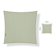 Schaduwdoeken vierkant - 4 x 4 m - Moonstone Green - SHS40404040-M
