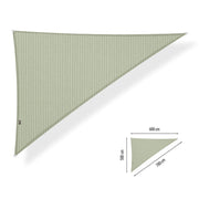 Schaduwdoeken driehoek 90° - 5 x 6 x 7,8 m - Moonstone Green - SHT250506078-M