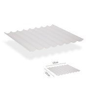 Harmonicadoeken waterdicht incl. bevestigingsset - 3,7 x 3,7 m - Lava White - WS2103737-W