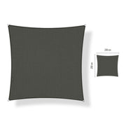 Schaduwdoeken vierkant - 2 x 2 m - Deep Grey - SHS20202020-G