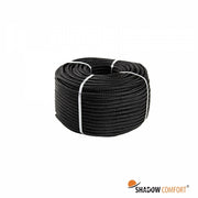 Polyester koord, zwart,   Ø 6, L = 50 m
