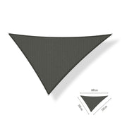 Schaduwdoeken driehoek ongelijkzijdig - 5 x 5,5 x 6 m - Deep Grey - SHT280505560-G