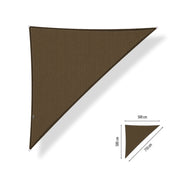 Schaduwdoeken driehoek 90° - 5 x 5 x 7,1 m